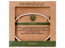 Load image into Gallery viewer, Balance Mantraband Cuff Bracelet