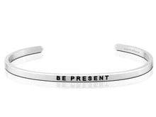 Load image into Gallery viewer, Be Present Mantraband Cuff Bracelet