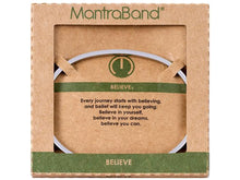 Load image into Gallery viewer, Believe Mantraband Cuff Bracelet
