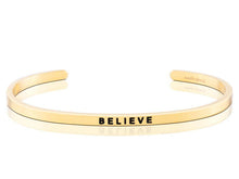 Load image into Gallery viewer, Believe Mantraband Cuff Bracelet
