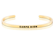 Load image into Gallery viewer, Carpe Diem Mantraband Cuff Bracelet