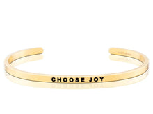 Load image into Gallery viewer, Choose Joy Mantraband Cuff Bracelet
