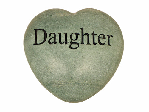 Daughter Large Engraved Heart