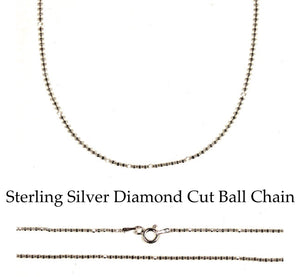 Sterling Silver Om Symbol Charm with Genuine 1 Pt. Diamond