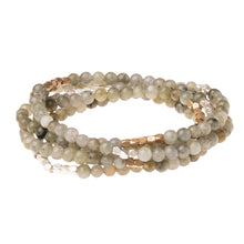 Load image into Gallery viewer, Labradorite Gemstone Wrap With Gold and Silver Accents