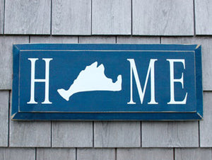 Home Sign with Martha's Vineyard Island