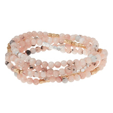 Load image into Gallery viewer, Morganite and Black Tourmaline Gemstone Wrap With Gold and Silver Accents