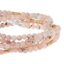Load image into Gallery viewer, Morganite and Black Tourmaline Gemstone Wrap With Gold and Silver Accents
