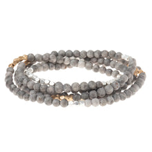 Load image into Gallery viewer, River Stone Gemstone Wrap With Gold and Silver Accents