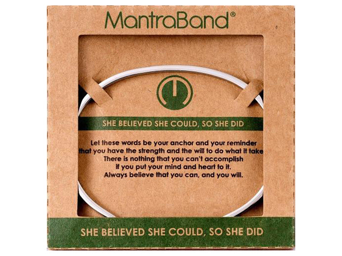 She Believed She Could Mantraband Cuff Bracelet – Sanctuary