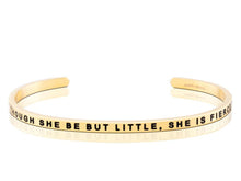 Load image into Gallery viewer, She Is Fierce Mantraband Cuff Bracelet