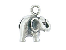Load image into Gallery viewer, Sterling Silver Tiny Elephant Charm