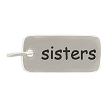 Load image into Gallery viewer, Sterling Silver Sister Word Tag Charm