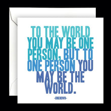Load image into Gallery viewer, To the World - Love - (Unknown) Card