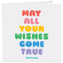 Load image into Gallery viewer, Cards - D370 - May Your Wishes Come True - Birthday (Saying)