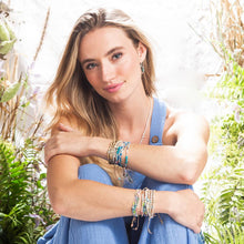 Load image into Gallery viewer, Heart/Rose Quartz/Silver Mixed Media Bracelet