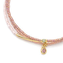 Load image into Gallery viewer, Chromacolor Miyuki Bracelet Trio - Blush/Gold