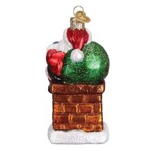 Load image into Gallery viewer, Santa (Chimney Stop) Ornament