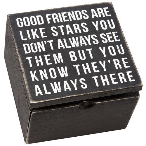 Good Friends Like the Stars Hinged Box