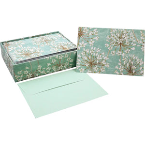 Allium Blossoms Note Cards