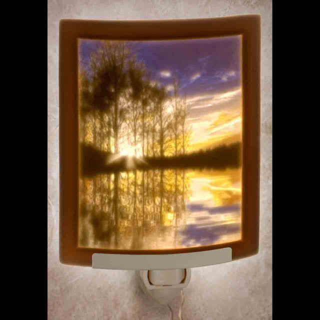 Lakeshore Sunset Colored Nightlight