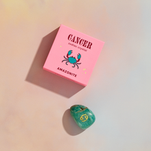 Load image into Gallery viewer, Cancer Boxed Zodiac Crystal - Amazonite