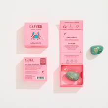 Load image into Gallery viewer, Cancer Boxed Zodiac Crystal - Amazonite