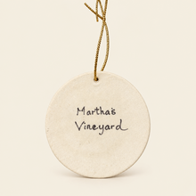 Load image into Gallery viewer, Martha’s Vineyard Compass Ceramic Ornament