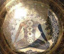 Load image into Gallery viewer, 10" Yogi Chakra Hand Carved and Hammered Singing Bowl