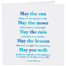 Load image into Gallery viewer, May The Sun (Apache Blessing) Card