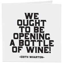Load image into Gallery viewer, Bottle Of Wine (Edith Wharton) Card
