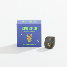 Load image into Gallery viewer, Scorpio Boxed Zodiac Crystal - Labradorite