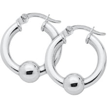 Load image into Gallery viewer, Cape Cod Classic Hoops with Silver Ball