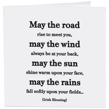 Load image into Gallery viewer, May The Road (Irish Blessing) Card