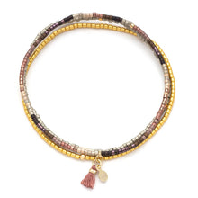 Load image into Gallery viewer, Chromacolor Miyuki Bracelet Trio - Bronze Multi/Gold