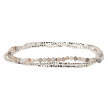 Load image into Gallery viewer, Moonstone/Silver Delicate Stone Wrap