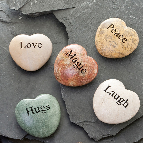 Carved Stone Heart - Large