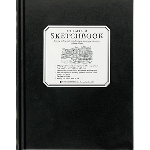 Large Black Premium Sketchbook
