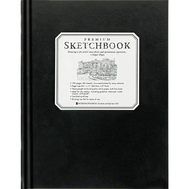 Large Black Premium Sketchbook