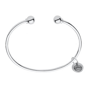 CC Open Cuff Silver Balls