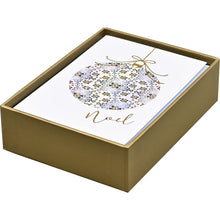 Load image into Gallery viewer, Filigree Ornament Small Boxed Holiday Cards