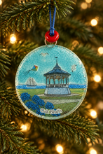Load image into Gallery viewer, Oak Bluffs Glass Gazebo Round Ornament
