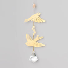 Load image into Gallery viewer, Gold Bird Suncatcher