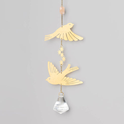 Gold Bird Suncatcher