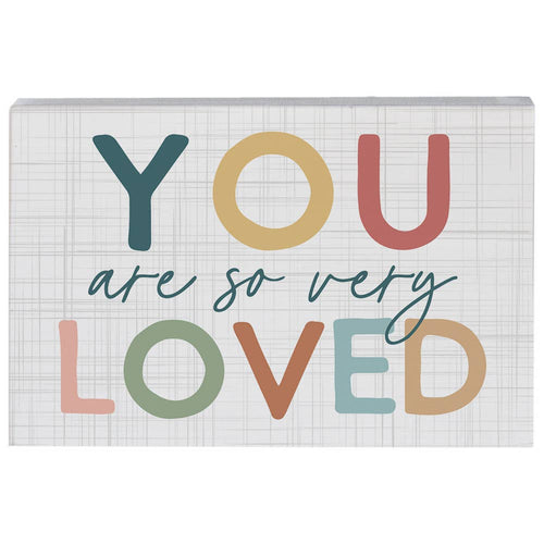 So Very Loved Colorful Block