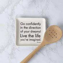 Load image into Gallery viewer, Go Confidently (Henry David Thoreau) Dish