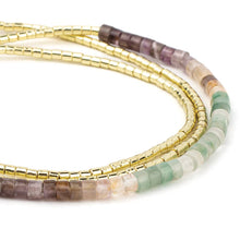 Load image into Gallery viewer, Twilight/Gold Ombre Stone Wrap