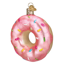 Load image into Gallery viewer, Pink Sprinkles Donut Ornament Ornament