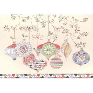Watercolor Ornaments Small Boxed Holiday Cards