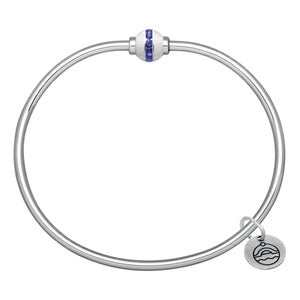 Cape Cod Bracelet with Silver and Sapphire Ball